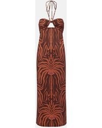 Johanna Ortiz - Jungle Palms Printed Midi Dress - Lyst