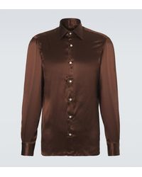 Rubinacci - Silk Satin Shirt - Lyst