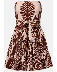 Poupette - Christine Cotton Bandeau Minidress - Lyst