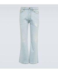 ERL - Distressed Mid-rise Flared Jeans - Lyst