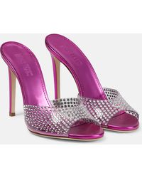 Paris Texas - Holly Embellished Pvc Mules - Lyst