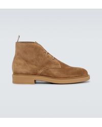 Gianvito Rossi - Suede Desert Boots - Lyst