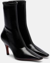 AMINA MUADDI - Jamie 80 Leather Ankle Boots - Lyst