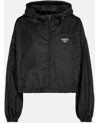 Prada - Re-Nylon Cropped Jacket - Lyst