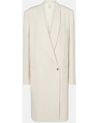 Calvin Klein - Evelyn Double-Breasted Wool Coat - Lyst
