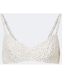SIR. - Polka-Dot Silk Organza Bra Top - Lyst