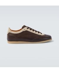 Brunello Cucinelli - Sneakers Aus Leder Mit Veloursleder - Lyst