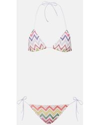 Missoni - Zigzag Lame Bikini - Lyst