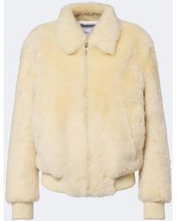 Bottega Veneta - Shearling Blouson Jacket - Lyst