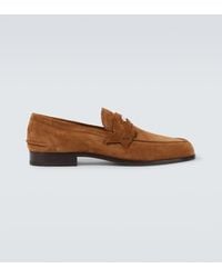 Christian Louboutin - Loafers Penny Aus Veloursleder - Lyst