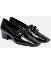 The Row - Park Leather Loafer Pumps - Lyst