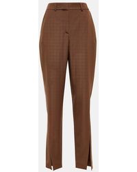 Balmain - Tapered Wool Pants - Lyst