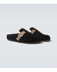 Burberry - Urchin Suede Clogs - Lyst