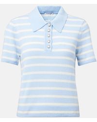 Veronica Beard - Shana Striped Cashmere Polo Sweater - Lyst