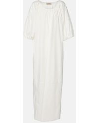 Adriana Degreas - Solid Cotton Maxi Dress - Lyst