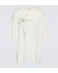 Rick Owens - X Champion® Cotton T-shirt - Lyst