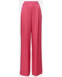Max Mara - Ieti Satin Wide-Leg Pants - Lyst
