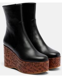 Chloé - Maxime Wedge Booties - Lyst