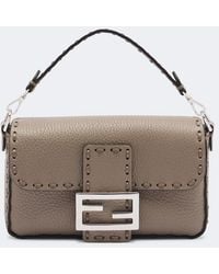 Fendi - Baguette Mini Leather Top-Handle Bag - Lyst