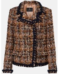 Etro - Blazer Aus Tweed - Lyst