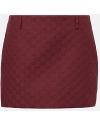 Gucci - Mini-Jupe En Toile Original Gg, Taille - Lyst