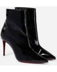 Christian Louboutin - Ankle Boots Sporty Kate 85 aus Lackleder - Lyst