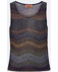 Missoni - Wave Lame Top - Lyst