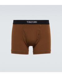 Tom Ford Boxershorts aus einem Baumwollgemisch - Braun