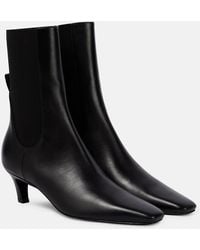 TOTEME - Leather Ankle Boots - Lyst