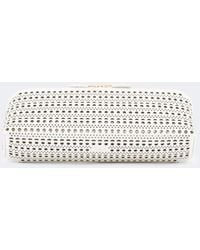 Alaïa - Delta Vienne Leather Clutch - Lyst