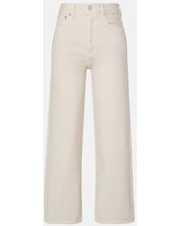 Agolde - Ren Cropped High-Rise Wide-Leg Jeans - Lyst