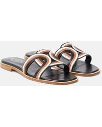 Tod's - Pantoletten Kate Aus Leder - Lyst