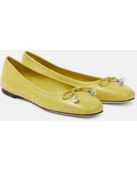 Jimmy Choo - Ballerinas Elme Aus Leder - Lyst