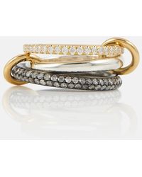 Spinelli Kilcollin - Scorpio 18kt Gold Linked Rings With Diamonds - Lyst