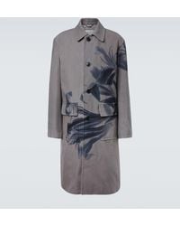 Dries Van Noten - Trench-Coat Randale En Coton A Fleurs - Lyst
