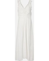 Isabel Marant - Freda Broderie Anglaise Maxi Dress - Lyst