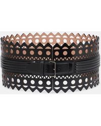 Alaïa - Cinturon Corse De Piel - Lyst