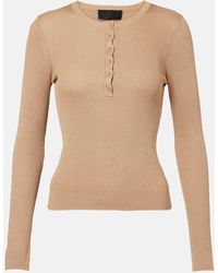 Nili Lotan - Camiseta Con Botones Kyrie De Seda - Lyst