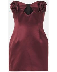 Magda Butrym - Minikleid Aus Satin - Lyst
