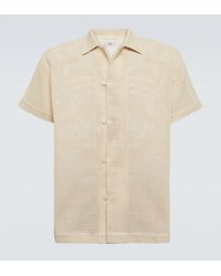 Bode - Camisa de algodon de punto calado - Lyst