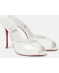 Christian Louboutin - Bridal Me Dolly Patent Leather Mules - Lyst