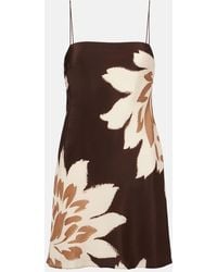 SIR. - Robe En Satin De Soie A Fleurs - Lyst