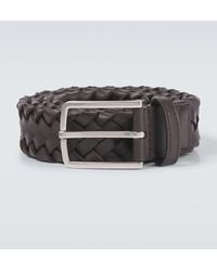 Bottega Veneta - Intrecciato Leather Cabat Belt - Lyst