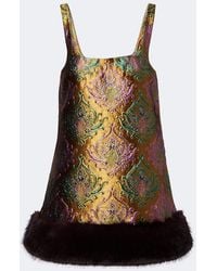 retroféte - Sulvie Brocade Minidress - Lyst
