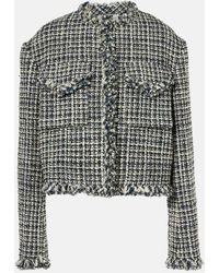 Sacai - Wool-Blend Tweed Jacket - Lyst