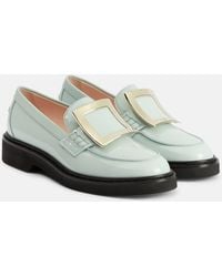 Roger Vivier - Viv' Rangers Patent Leather Loafers - Lyst