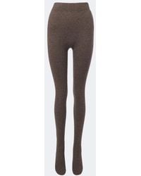 Nour Hammour - Whit Cashmere And Wool Tights - Lyst