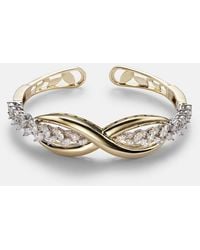 YEPREM - Golden Strada 18Kt And Bangle With Diamonds - Lyst