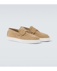 Christian Louboutin - Harold Suede Slip-On Shoes - Lyst