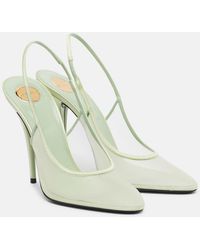 Saint Laurent - Anita 110 Mesh Slingback Pumps - Lyst